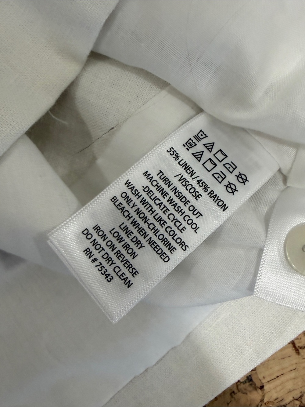 Christian Siriano White Linen Button-Front Crop Vest - Picture 4 of 4